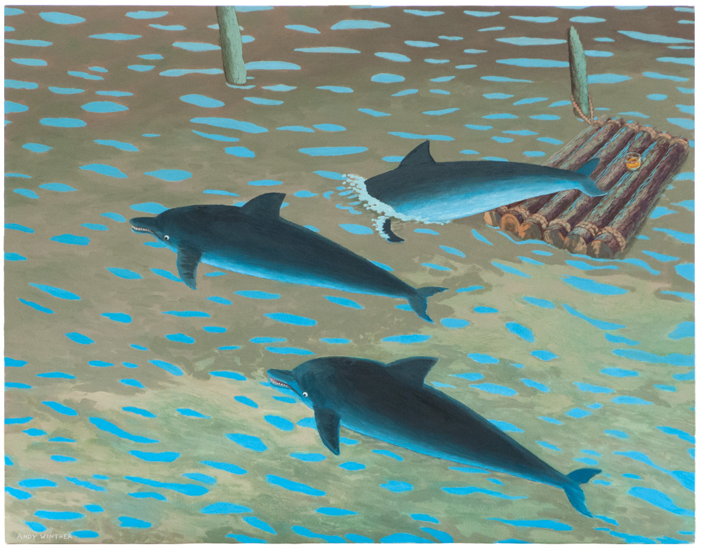 Porcopiscis; 1988; 42" x 54"; oil on canvas