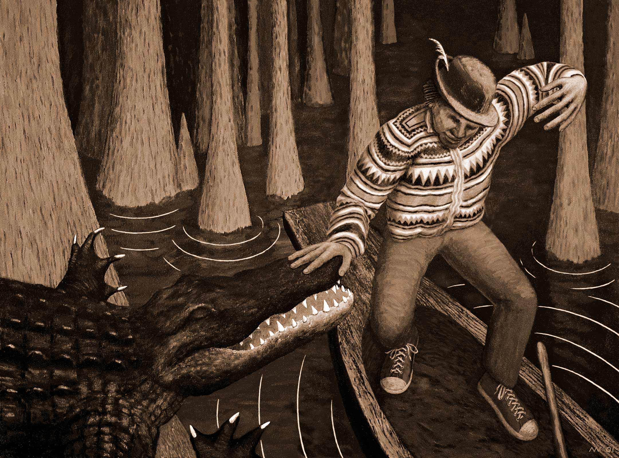 Monster Hypnosis; 2001; sepia